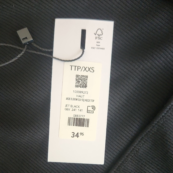 Dynamite Jade Elbow Sleeve Shirt NWT - Picture 7 of 8